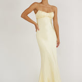 So Golden Silk Dress