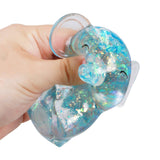 Baby Elephant Glittery Maltose Thick Putty Filled Squishy