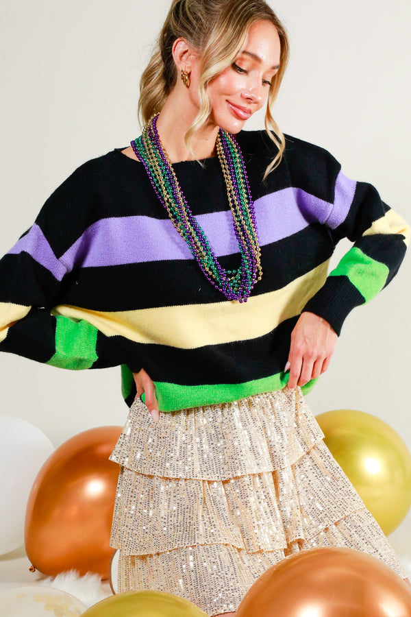 All About Those Beads Sweater