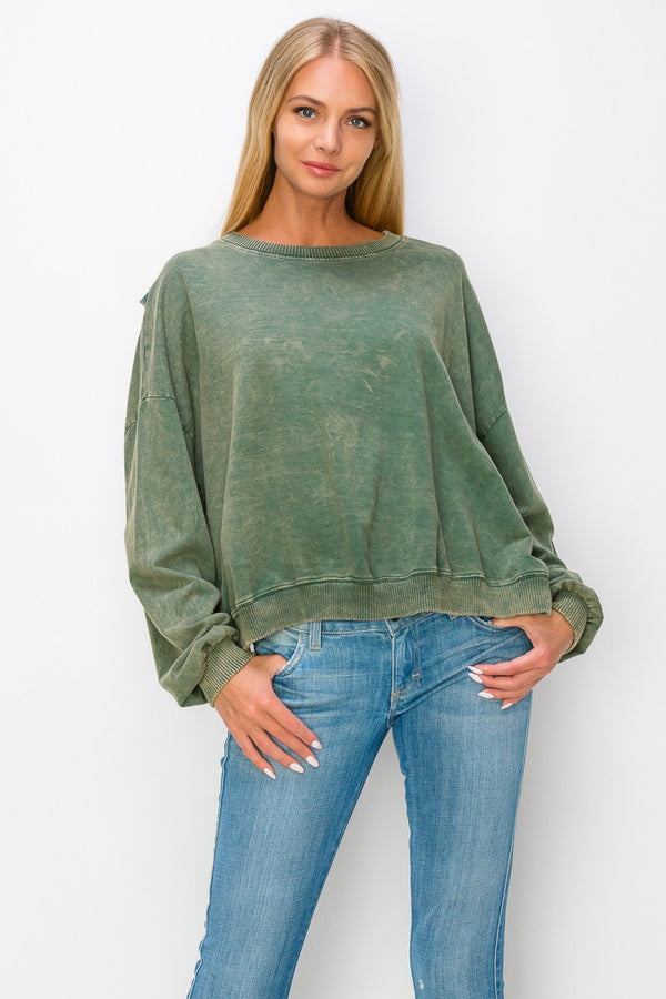Not Your Basic Olive Pullover