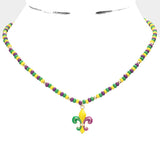 Mardi Gras Pendent Necklace