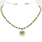 Mardi Gras Pendent Necklace
