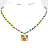 Mardi Gras Pendent Necklace