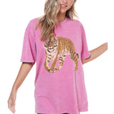 Tiger Pride Acid Wash Tee