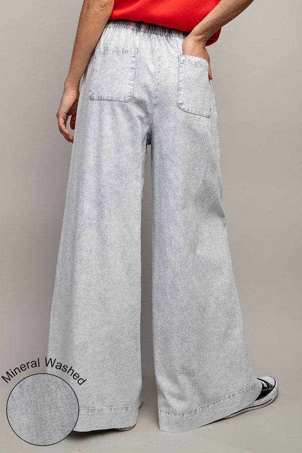 Finding My Way Denim Wide Leg Pants