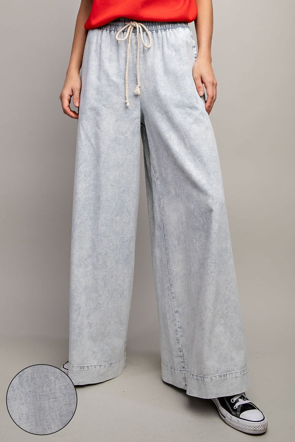 Finding My Way Denim Wide Leg Pants