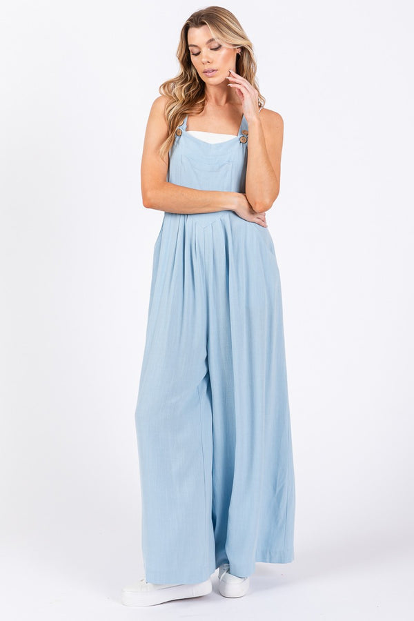 Jump On In Linen Jumpsuit