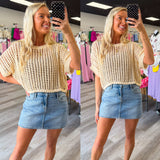 The Sadie Denim Mini Skirt | Hidden Denim