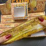 Gold Glitter Dollar Coin Slow Rising Squishy Toy