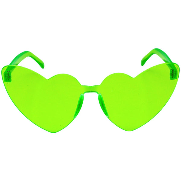 Neon Green Mardi Gras Glasses