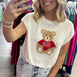 Teddy Bear USA Knit Top
