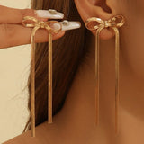 Bow Stud Earring - Gold