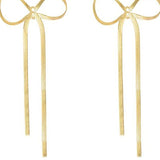 Gold Bow Earrings
