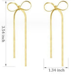 Bow Stud Earring - Gold
