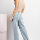 Mineral Washed Denim Joggers