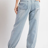 Mineral Washed Denim Joggers