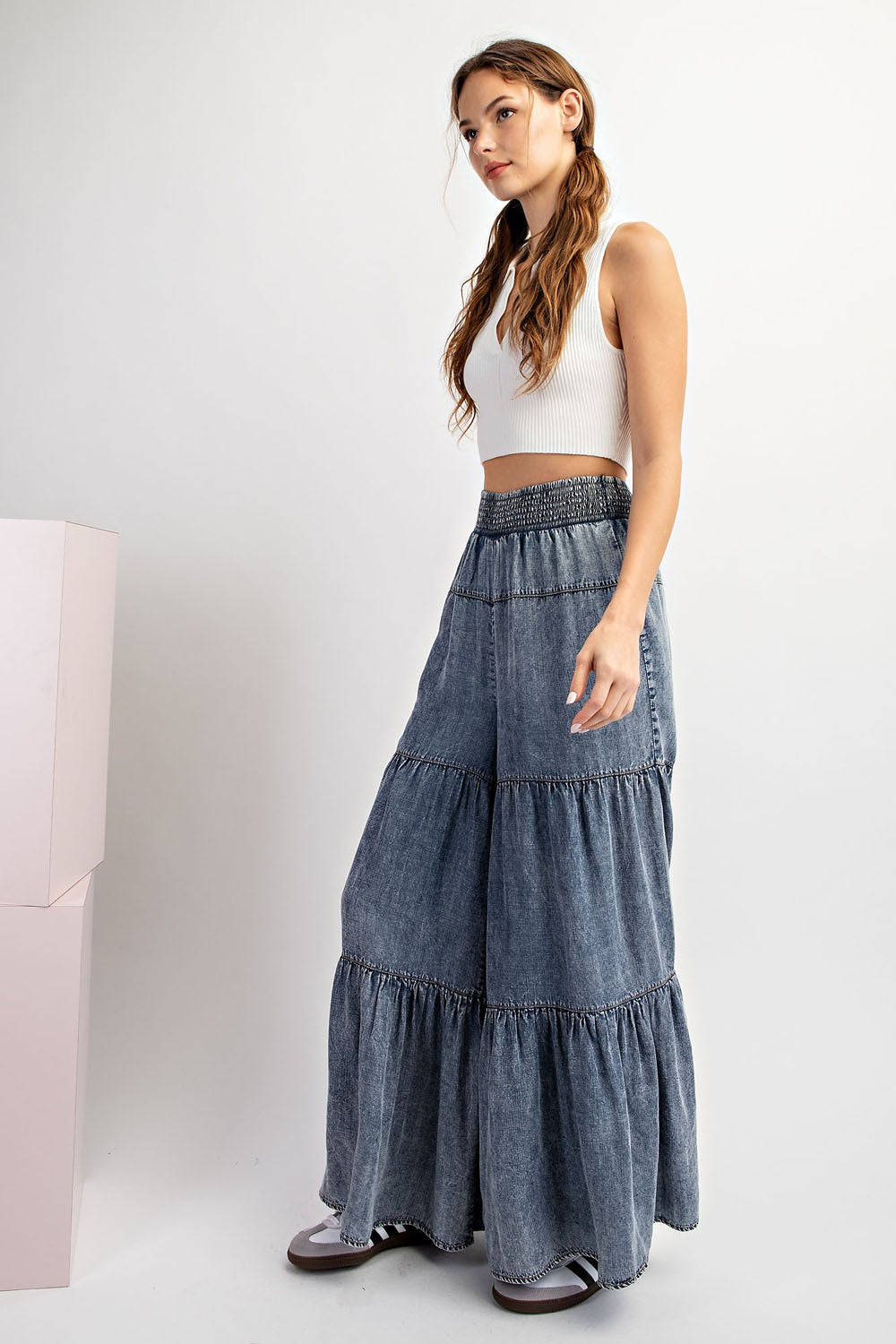 Tiered Wide Leg Denim Pants – Savage Roots Boutique