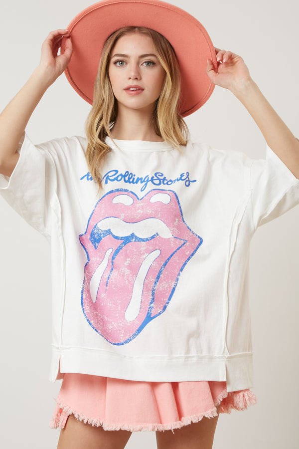 Rolling Stones Graphic Oversized Tee