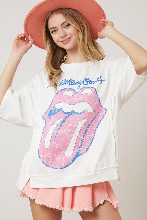 Rolling Stones Graphic Oversized Tee