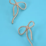 Big Bow Pearl Stud