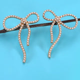 Big Bow Pearl Stud