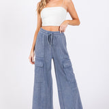 Good Vibes Mineral Washed Cargo Pants
