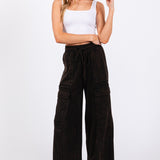 Good Vibes Mineral Washed Cargo Pants