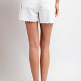 White Cargo Shorts