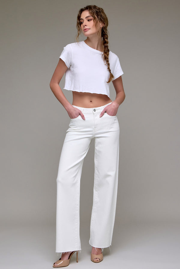 The Saylor White Denim | Hidden Denim