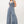 Smocked Tie Chambray Palazzo Wide Pant Jumpsuit