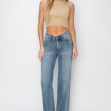 The Ryder V Waist Wide Leg Denim