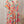 Abstract Geometric Print Tassel Tie Flared Dress - Coral