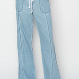 The Kami - High Rise Straight Pull On Jeans