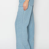 The Kami - High Rise Straight Pull On Jeans