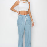 The Kami - High Rise Straight Pull On Jeans