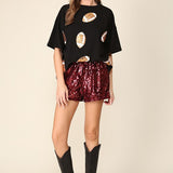 Football Sequin Top