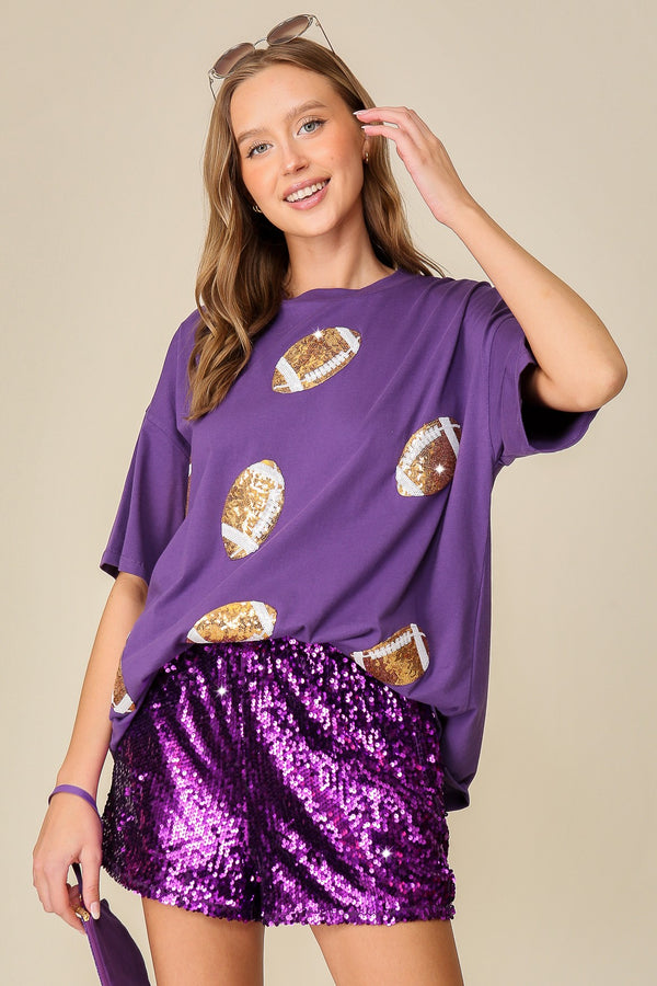 Football Sequin Top