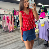 Cherry On Top Polka Dot Tank