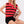 Stadium Time Sleeveless Sweater  - Red and Black