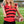 Stadium Time Sleeveless Sweater  - Red and Black