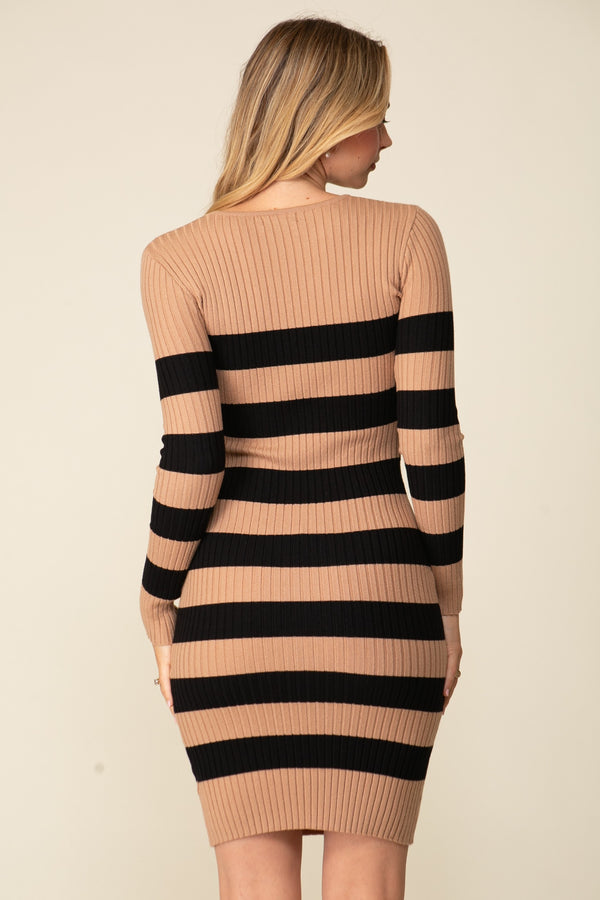 Striped Bodycon Dress