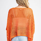 Orange You Glad I'm Here Dolman Sleeve Knit Sweater