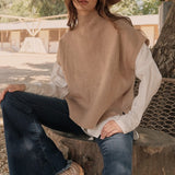 Ribbed knit Short Dolman Sleeves Top
