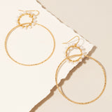 Pearl Hammered Hoops