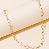 Cubic Zirconia Gems Chain Necklace