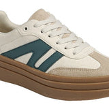 The Gaze Sneaker - Beige and Green