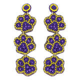 Game Day Paw Print Earrings