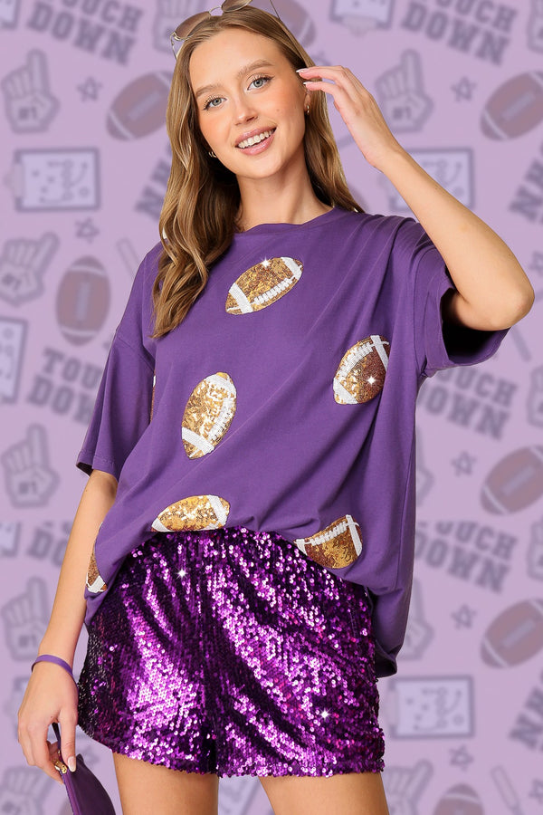 Football Sequin Top