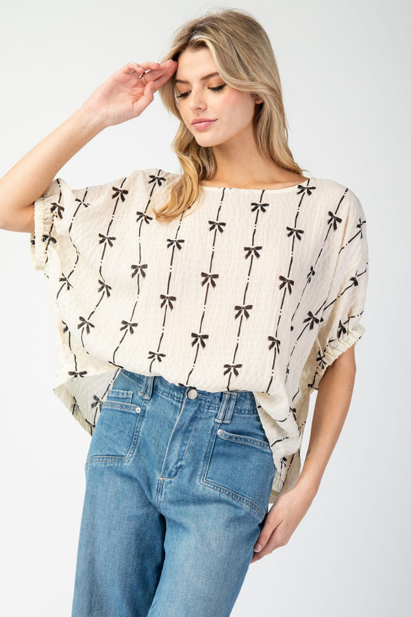 Bow Pattern Top