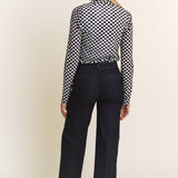 Checkered Mesh Top
